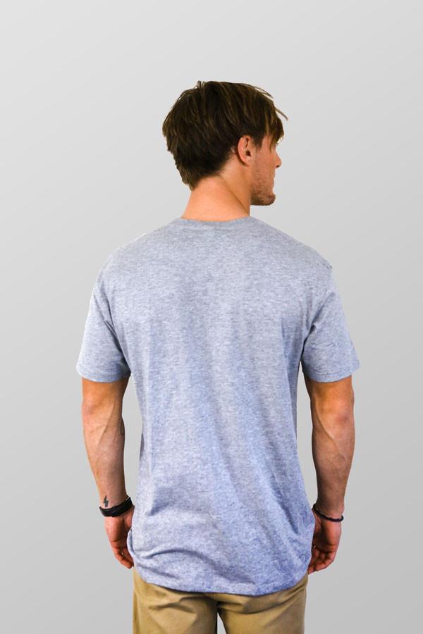 Manly T Shirt Pine Tree Grey Marle