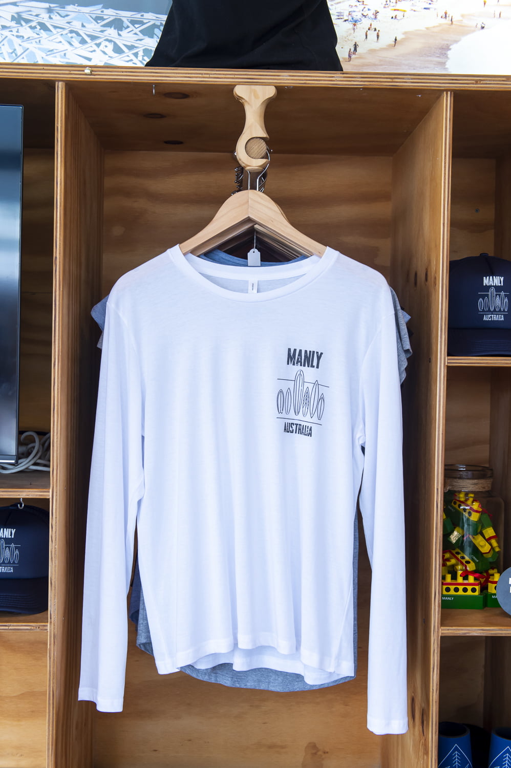 Surfboard Long Sleeve - Mens - White 