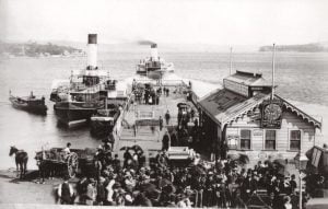 The Fairlight at Manly Wharf in 1887-88