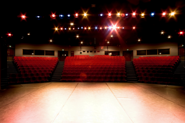 Glenn Street Theatre on a rainy day