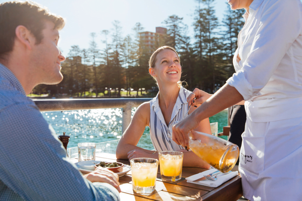 Waterside dining in Manly 