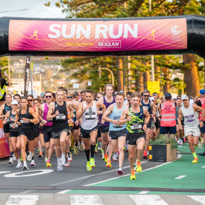 Start line at Sun Run