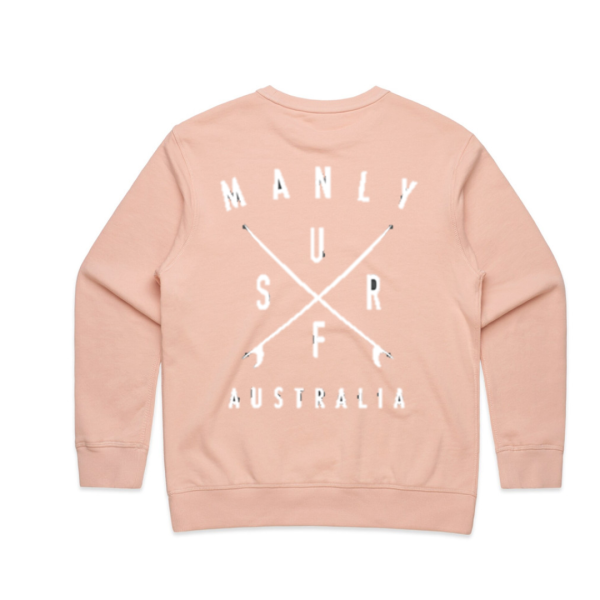 Manly Surf -  Crew Neck – Pale Pink