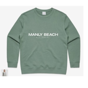 Manly Beach – Crew neck– Sage